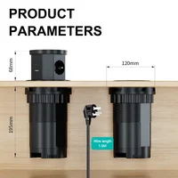 YINKA – prise de levage de Table Pop-Up, prise USB type-c, prise ue, Charge sans fil 15W, prise de levage cachée pour bureau 2