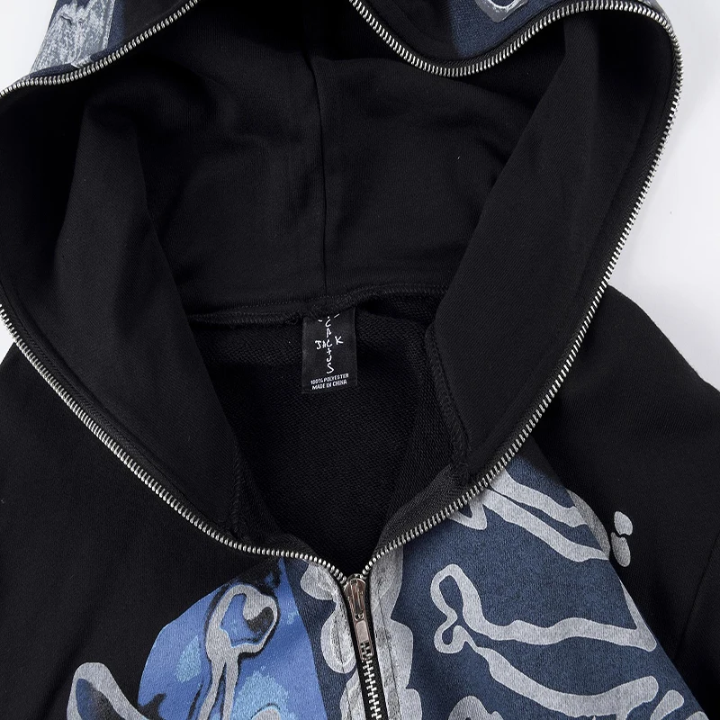 Louis Vuitton 3D LV Graffiti Embroidered Zipped Hoodie, Men's