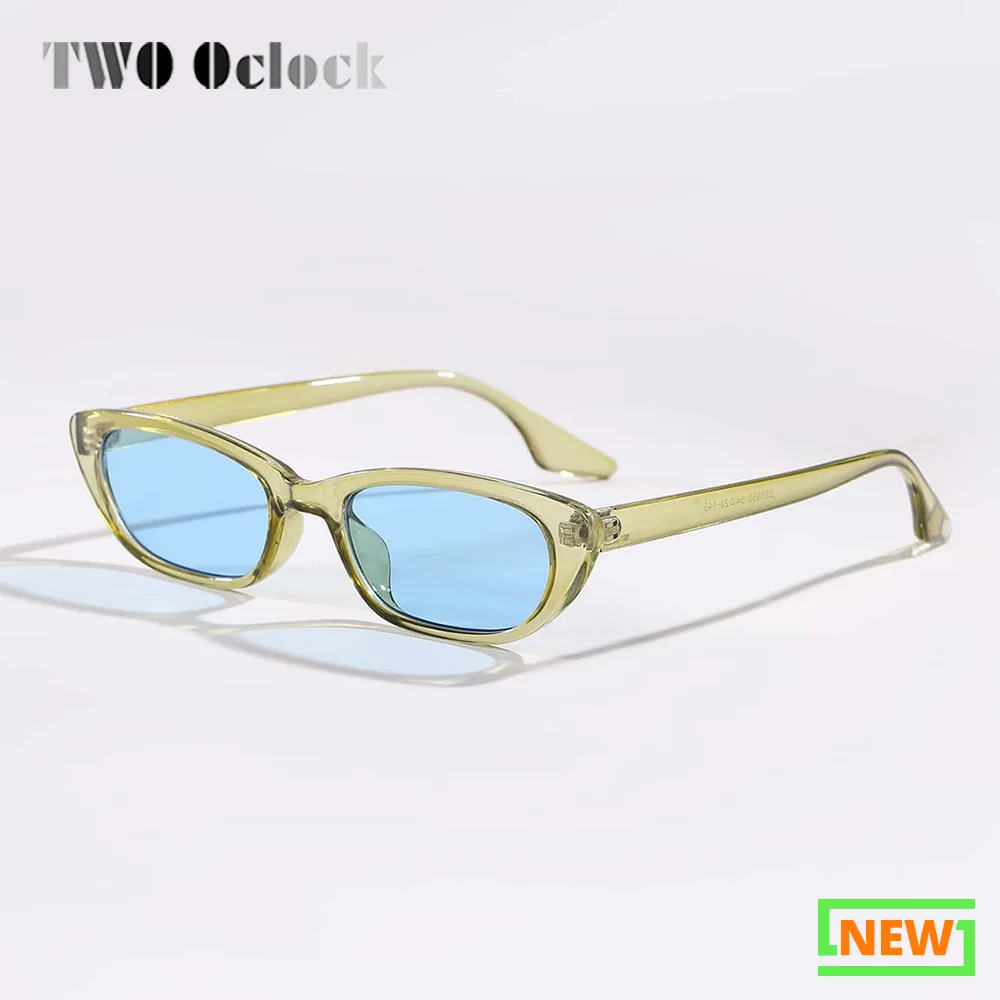 

y2k Designer Cat Eye Sunglasses Women Small Frame UV400 Clear Colorful Lens Ladies Brand Designer Shades Eyewear zonnebril dames