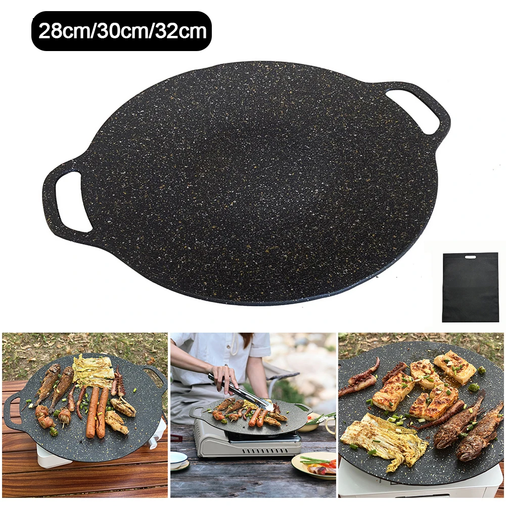 Grill Pan Induction Cooker Cooking Pans 30cm for Outdoor Home Kitchen  Utensils
