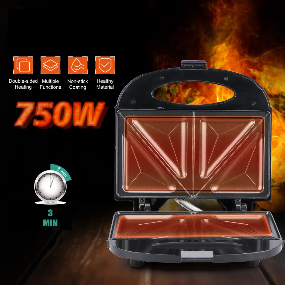 6 in 1 Sandwich Machine Bread Waffle Maker Donut Baking Cake Cooking Kitchen Appliances Toaster Breakfast Steak Machine waffle maker,cake machine,donut maker