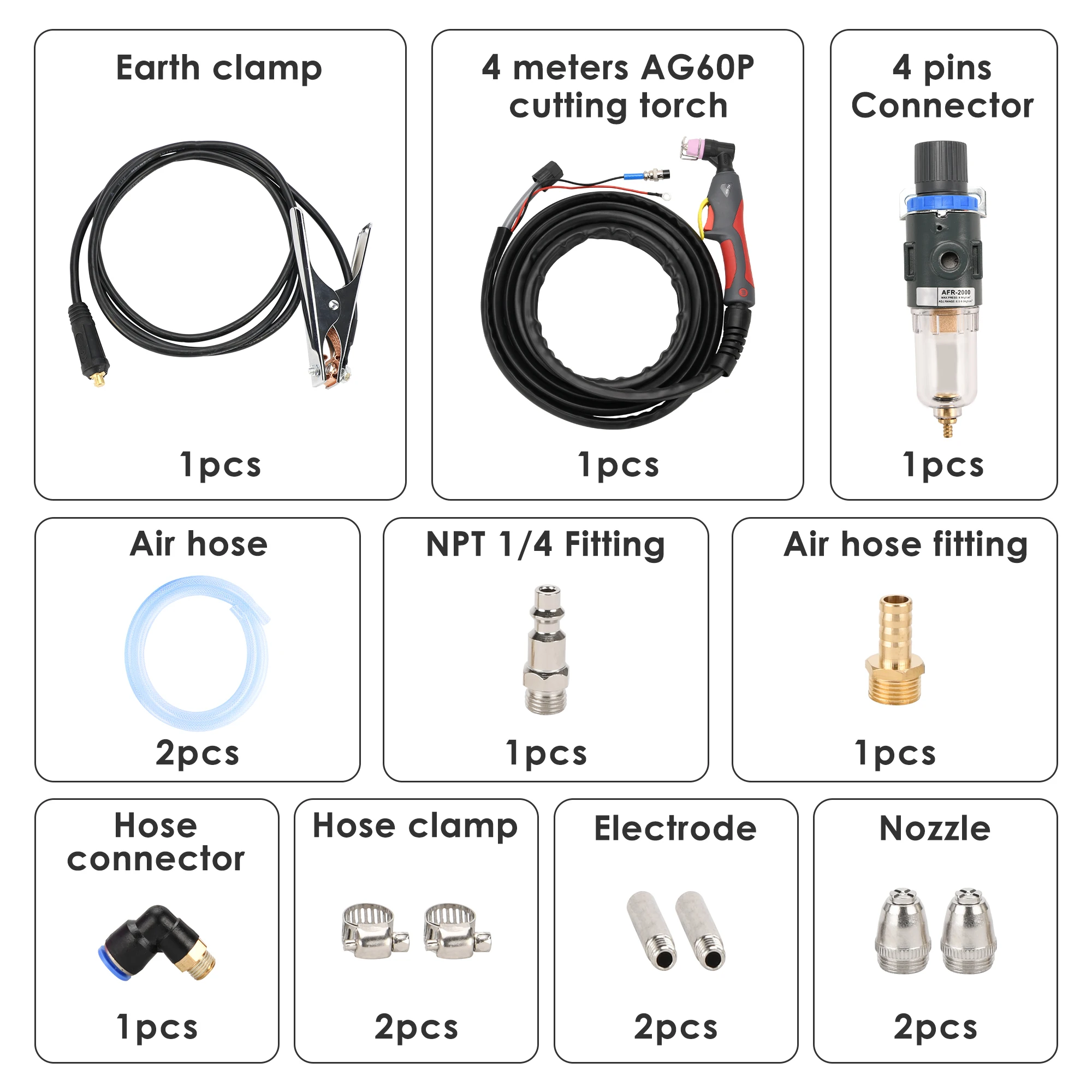 Herocut CUT55P Plasma Cutter, Non-Touch Pilot Arc 50Amp IGBT Inverter Metal Plasma Cutting Machine, Max Cutting Thickness 16mm 6