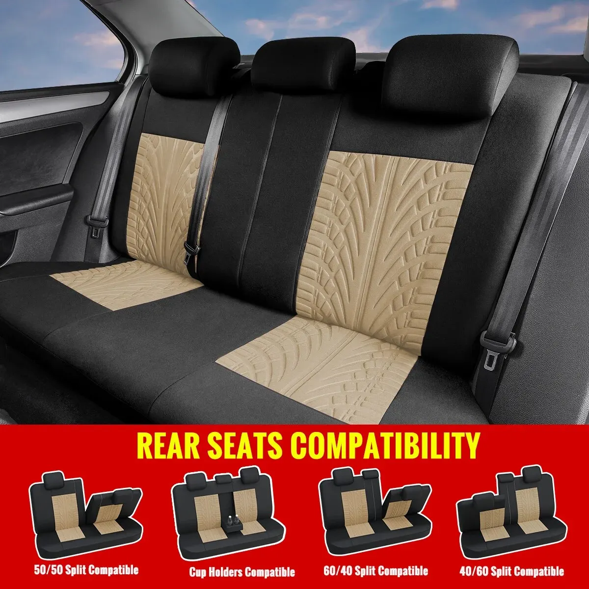 AliExpress Collection AutoYouth Car Seat Covers Full Set Premium Cloth  Universal Fit Automotive Low Back Front Airbag Compatible - AliExpress