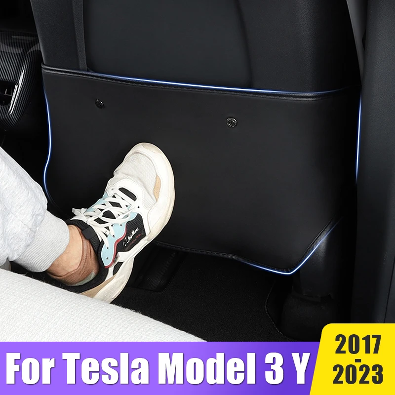 

Seat Back Pad Anti Kick Mat Protector Child Anti Dirty For Tesla Model 3 Y 2017 2018 2019 2020 2021 2022 2023 Car Accessories