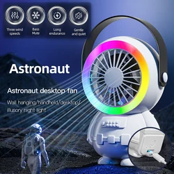 New High Wind Astronaut Small Electric Fan for Children USB Charging Mini Portable Silent Handheld Small Fan
