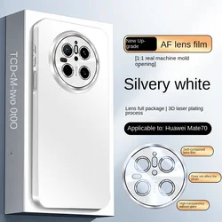 Matte Finish Phone Case with Full Lens Protection and Scratch Resistance - Mate 70 Pro (White)