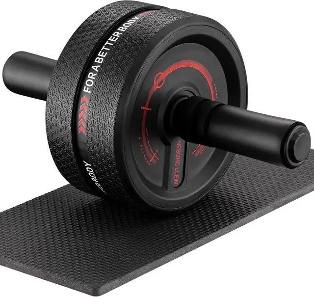 Upgraded Ab Roller Wheel, 3.4" Wide, 490 lbs Max, Abdominal Training for Men/Women