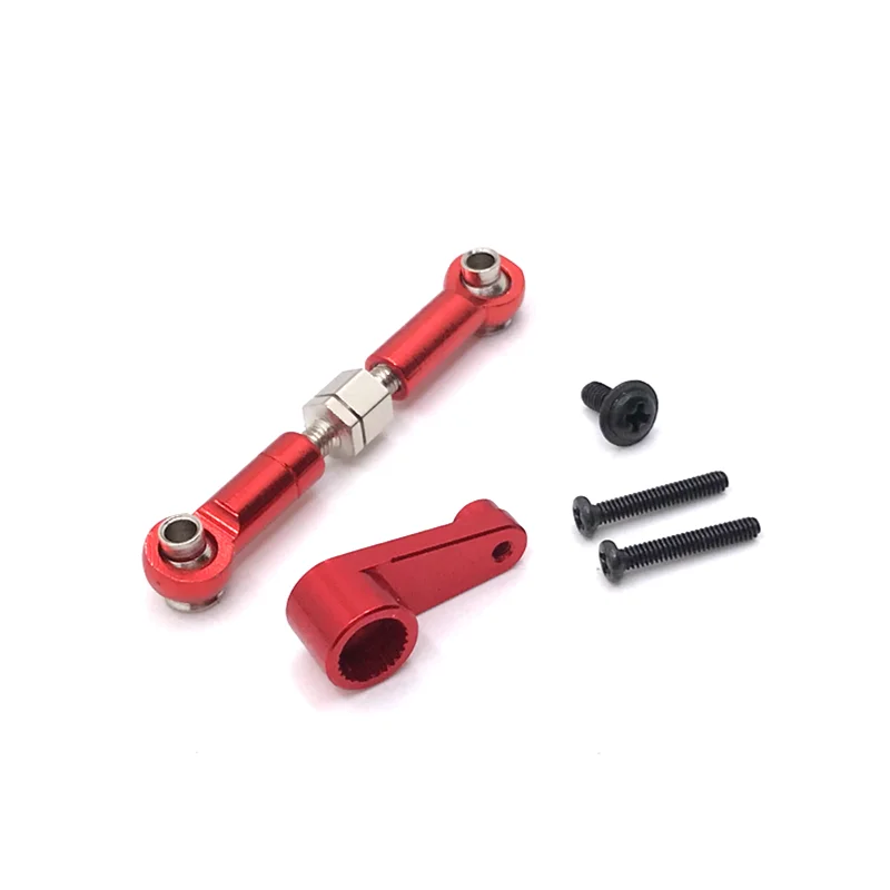 

Upgrade Metal Steering Rod 28T Servo Arm For WLtoys 144010 144001 144002 124016 127017 124018 124019 LC 1/14 RC Car Parts