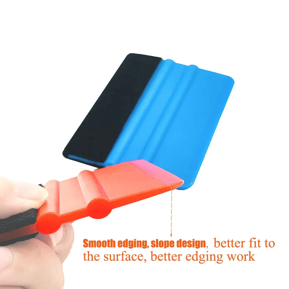 Vinyl Squeegee 1pc Auto Styling Felt Edge Car Vinyl Scraper Vehicle Window Tint Film Wrapping Applicator Tool