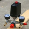 NEW Air Compressor Pump Pressure Switch Manifold Regulator Control Valve with Quick Connector Gauges 230-380V Aluminum Alloy 5