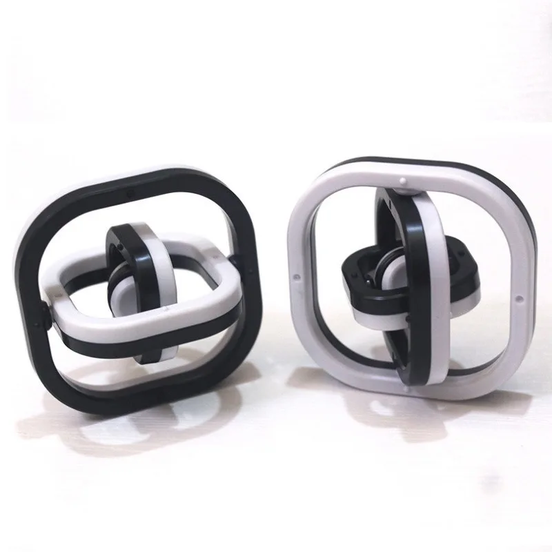 Round/Square 3D Finger Spinner Infinite Flip Gyro Toy Autism Stress Relief ADHD Children Hand Top Kids Child Adult Sensory Gifts 5