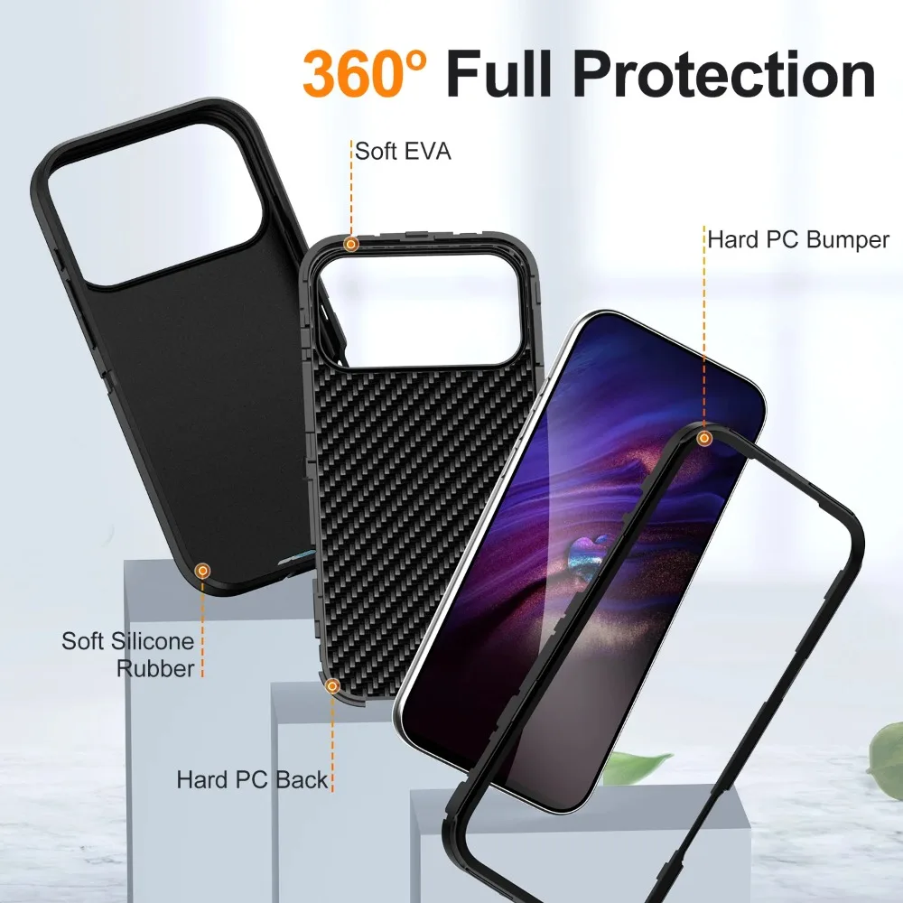 Ultimate ShockproofArmor Phone Case with Wireless Charging Compatibility