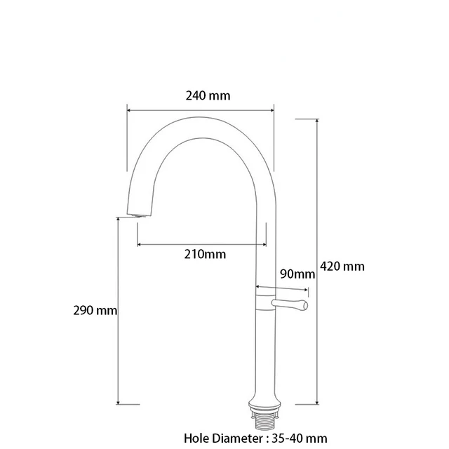 ห้องครัวสแตนเลสอ่างล้างจานก๊อกน้ำแปรงสีเทา360หมุนเดี่ยวร้อนเย็น Mixer โรงแรม Tap 6