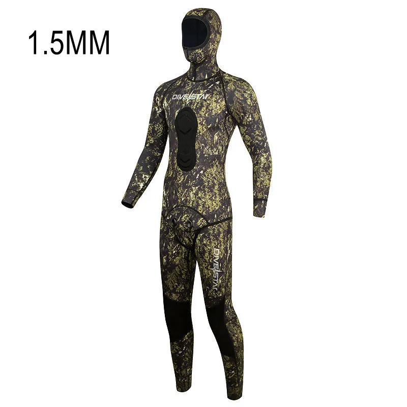 Wetsuit Camouflage Neoprene 5mm Men