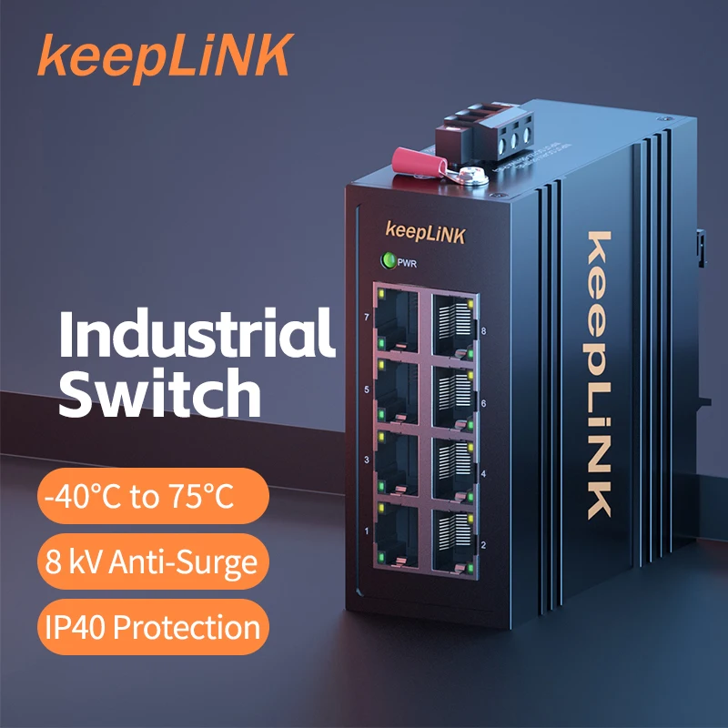 Comutador Ethernet Industrial Portas Megabit
