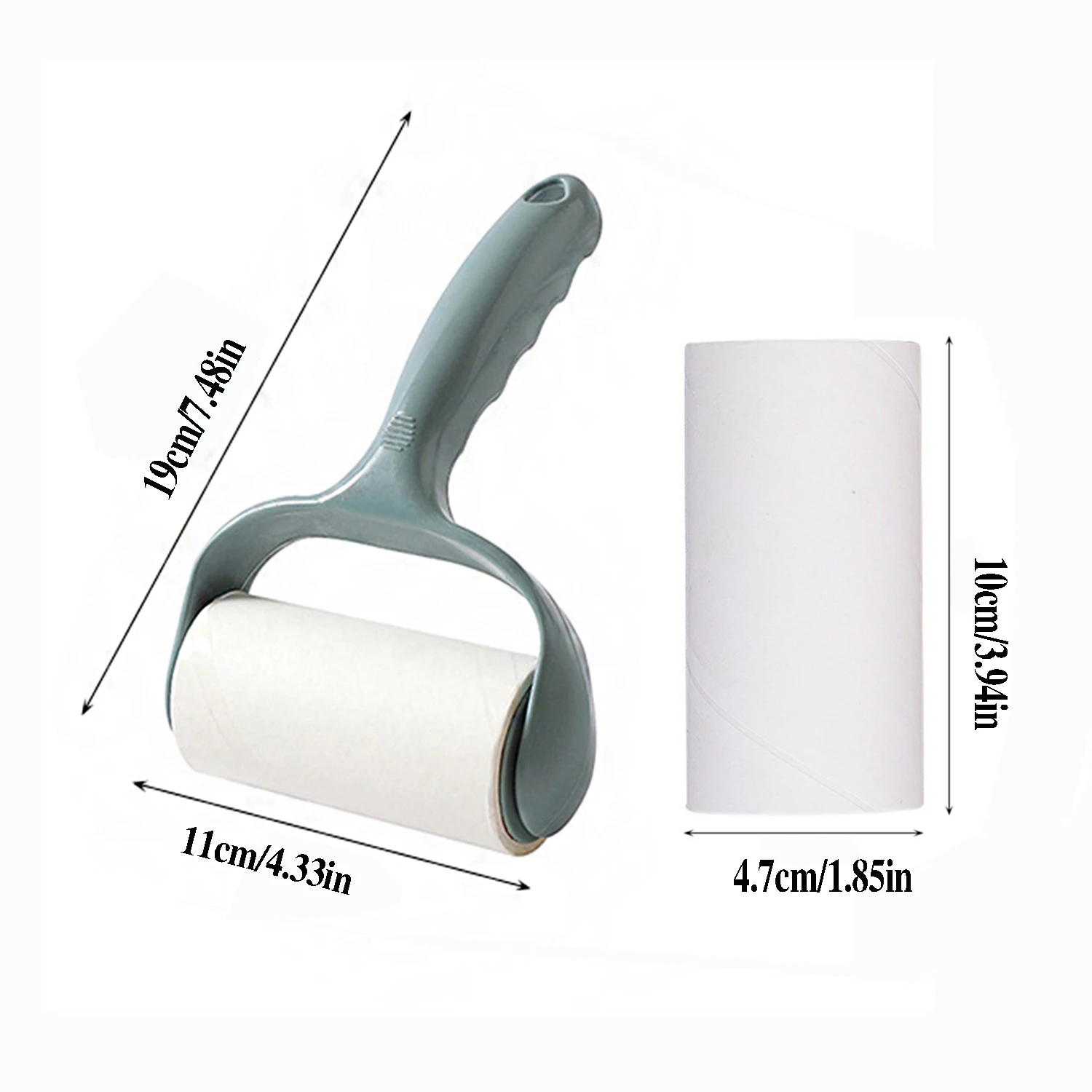 New Tearable Roll Paper Sticky Roller Brush Plush Razor Household Cleaning Tool Pet Hair Remover Clothes Cleaning Brush 1pcs
