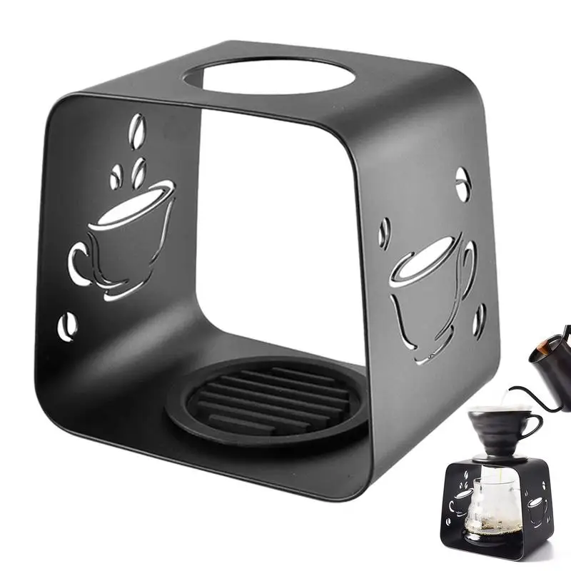 

Metal Dripper Holder Espresso Coffee Dripper Base For Coffee Connoisseurs Portable Coffee Making Accessories With Top Round Hole