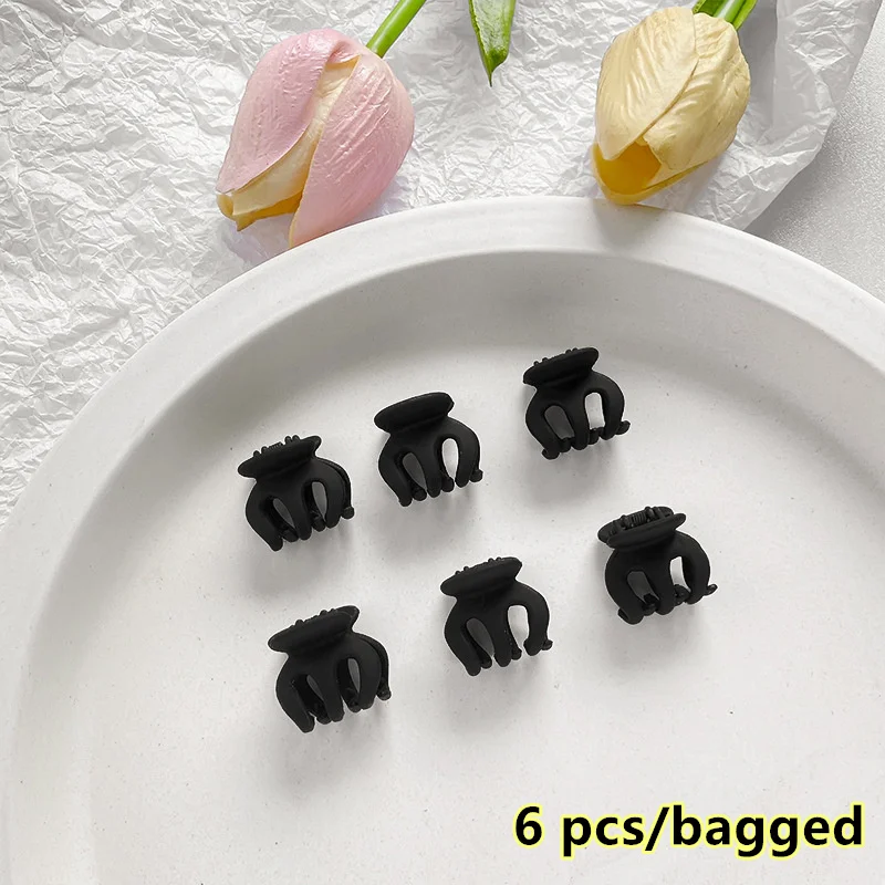 black 6 pcs bagged
