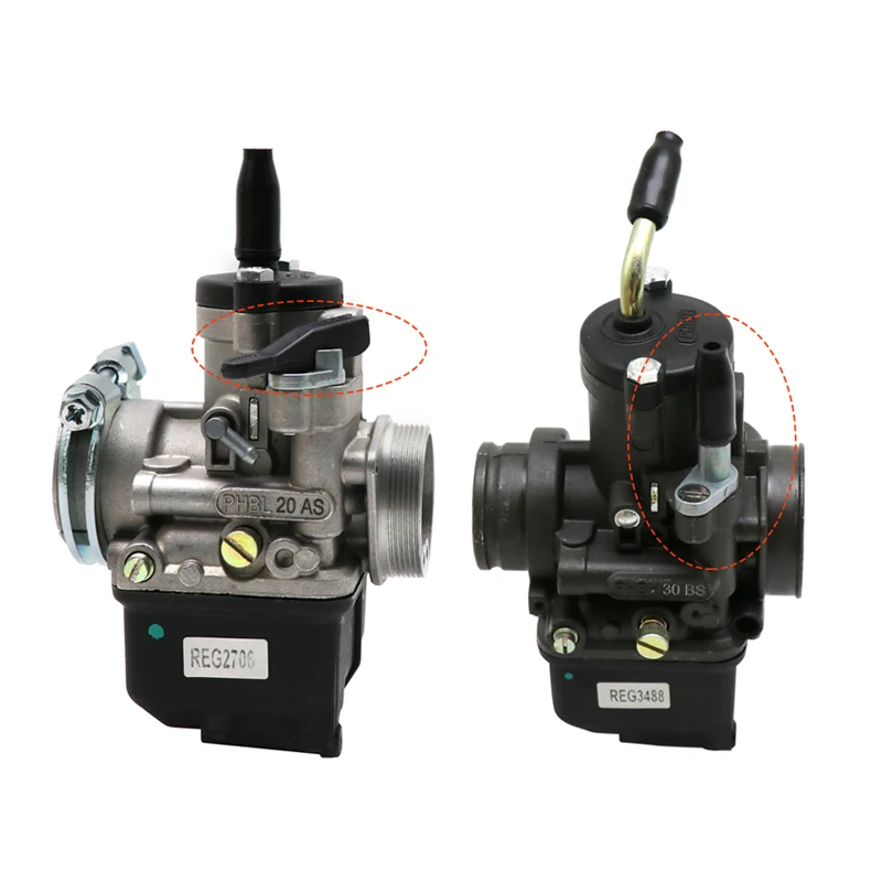 Motorcycle Carburetor ZSDTRP Manual/Automatic Pull Choke Assembly Dellorto PHBE PHBH PHBL