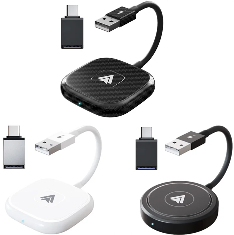 Nuovo Convertitore Dongle Wireless Carplay Per Adattatore Per Auto Wireless Android O Apple Per Android Plug Play Aggiornamento Online Wifi