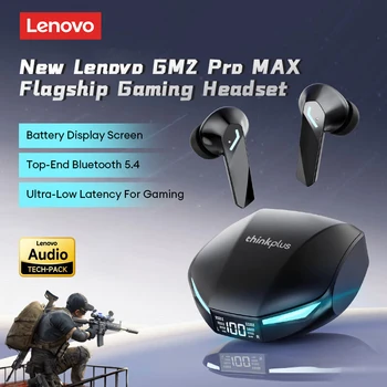 Lenovo GM2 PRO MAX Auricolari wireless Bluetooth 5.4 Display digitale a LED Auricolari sportivi impermeabili Cuffie da gioco con cancellazione del rumore 1