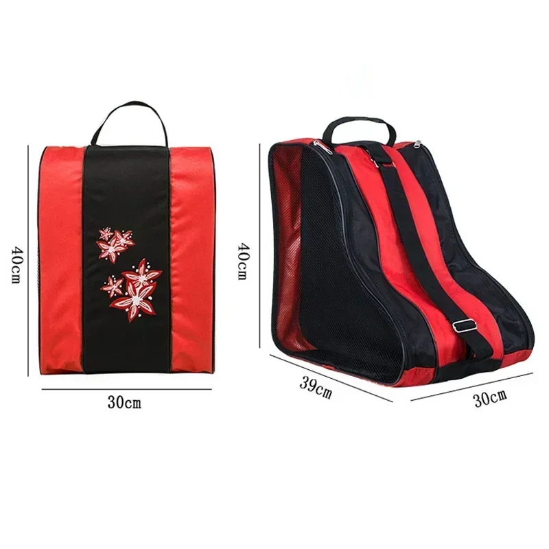 3Layers Breathable Skate Carry Bag Case Kids Roller Inline Skates Ice Skates Roller Skating Bag Case Skates Storage Bag 2