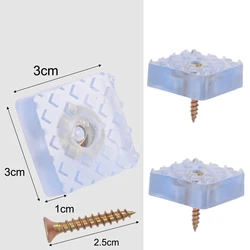 Enhanced Rubber Furniture Leg Bumpers with Non - Slip Grip and Shock Absorption - 2Sets (Square A)