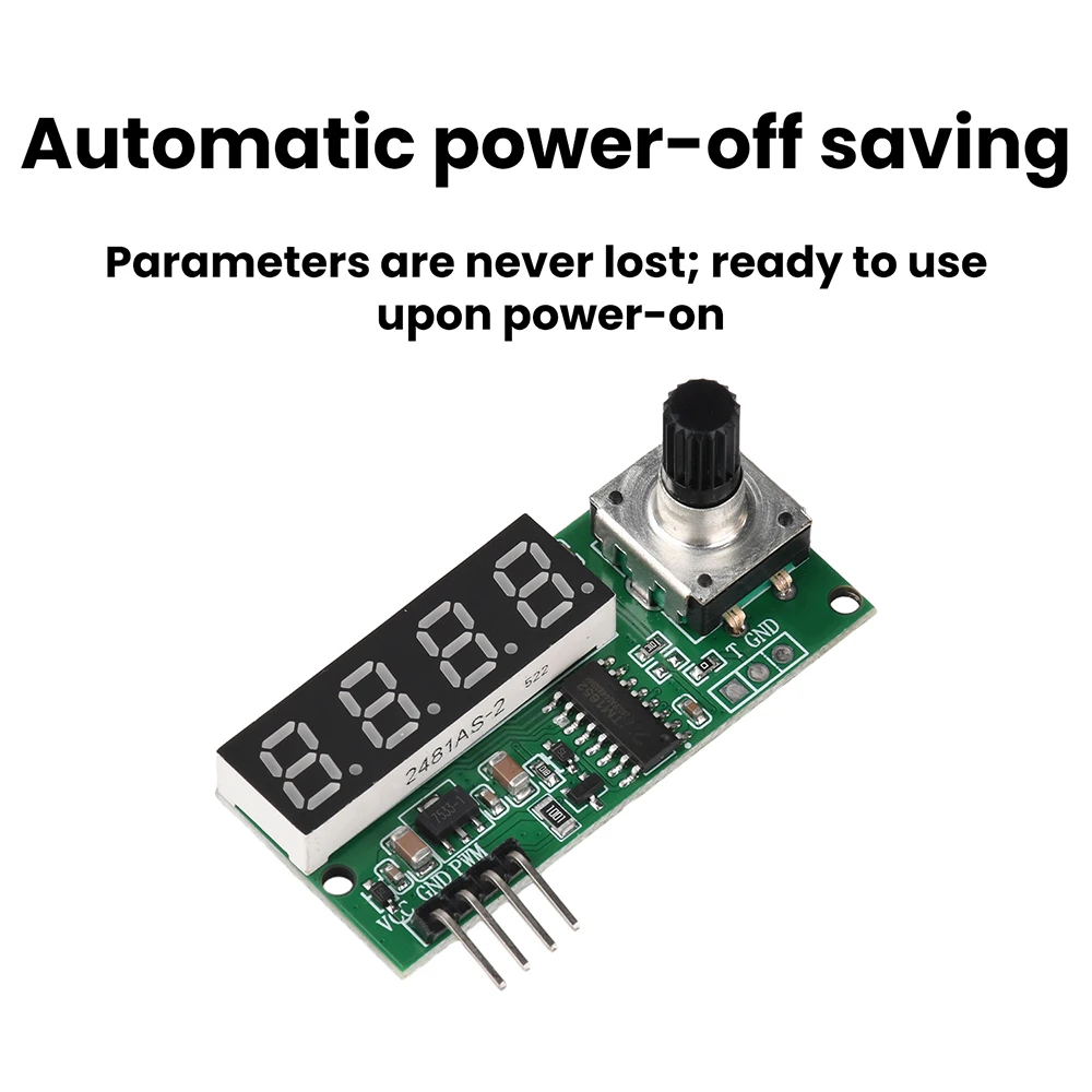 Modulo Generatore di Segnale PWM 3.3V-30V 10HZ-150KHZ con Frequenza Regolabile e Rapporto di Lavoro 0.1%-99.9% per Controllo Velocità Motore Fai-da-te - immagine 4