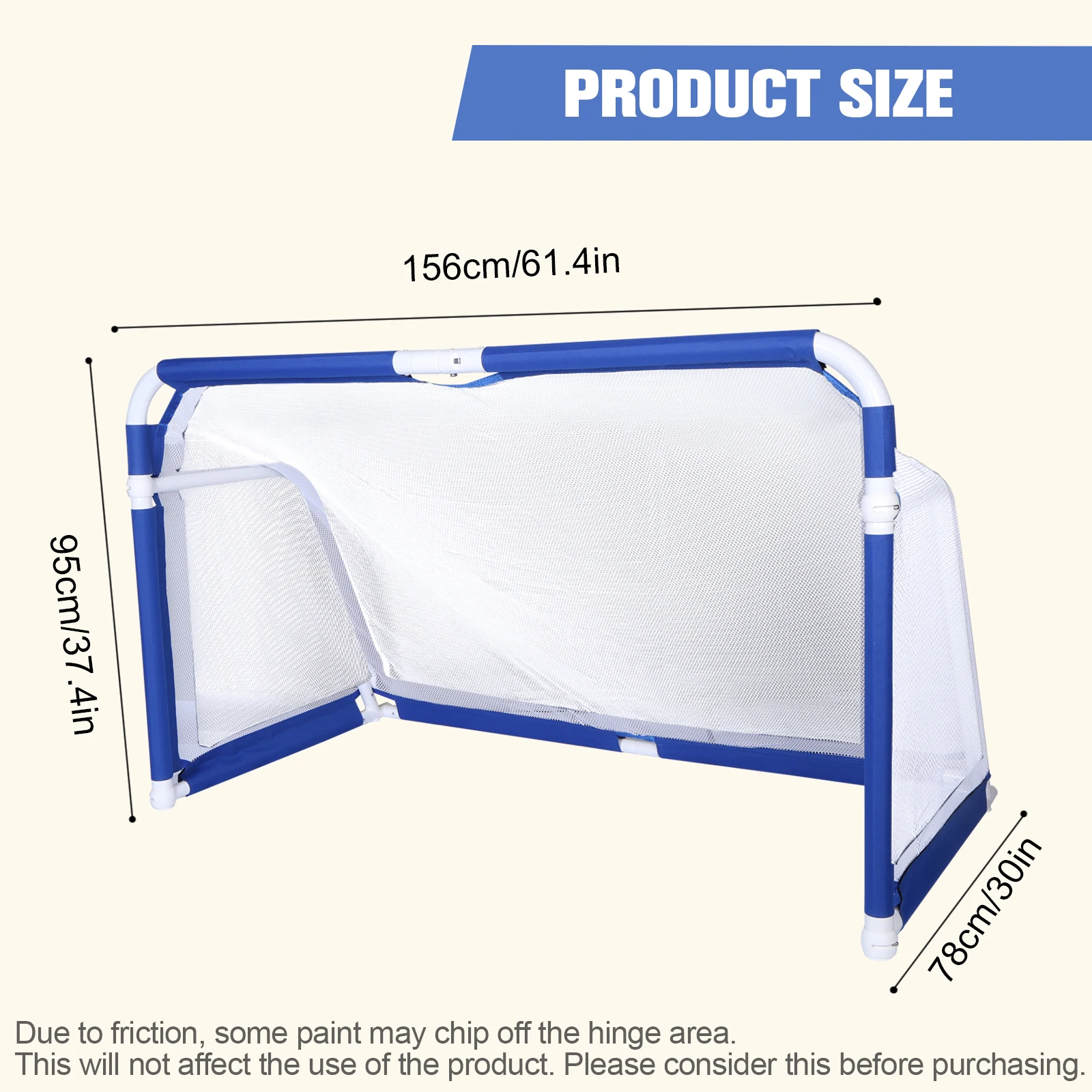 Foldable Portable Soccer Goal Aluminum Frame Football Net for Kids Adults Indoor Outdoor Backyard Training Team Matches