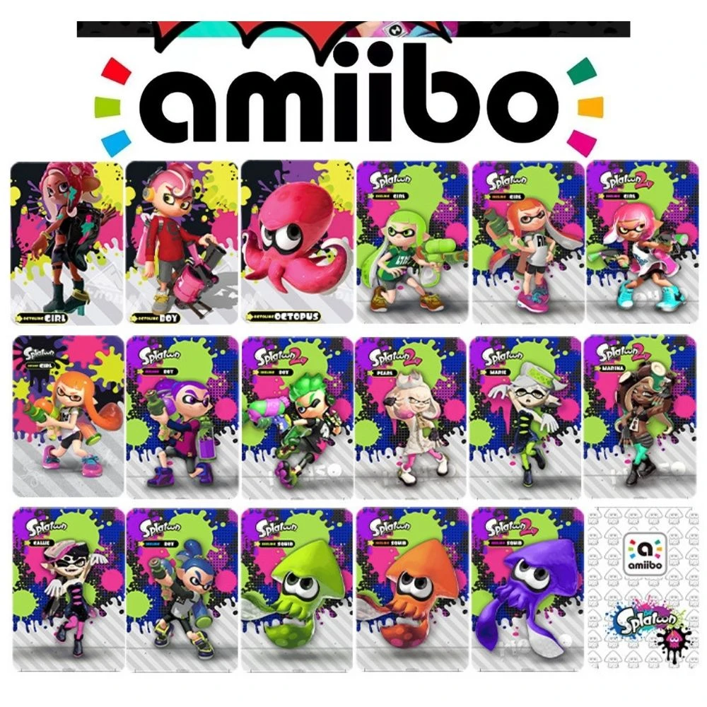 17 In 1 Splatoon 1 2 3 Splatoon3 Nfc Mini Amiibo Card - Game Collection  Cards - AliExpress