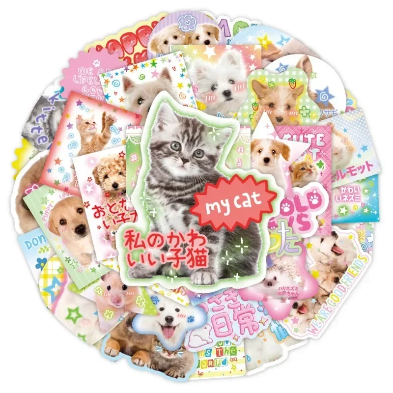 40 pz/set Retro Kawaii Cartoon Scrapbook Journaling Sticker FAI DA TE Decor Cassa Del Telefono Da Parete Del Computer Portatile Guitat Adesivo Studente Regalo Per Bambini - immagine 6