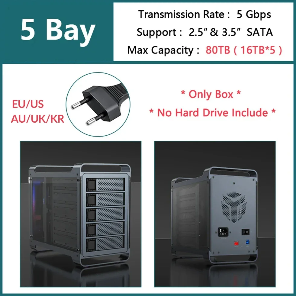 Yottamaster-外付けハードドライブケース、sata hdd、ssd、USB