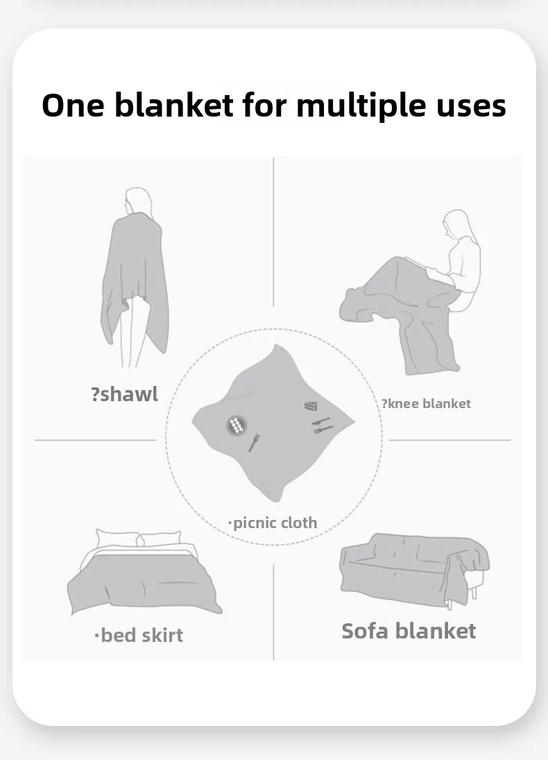 Linen Picnic Mat & Tablecloth – Multipurpose Camping Blanket, Outdoor Picnic Mat, Car Trunk Mat for Travel & Outings