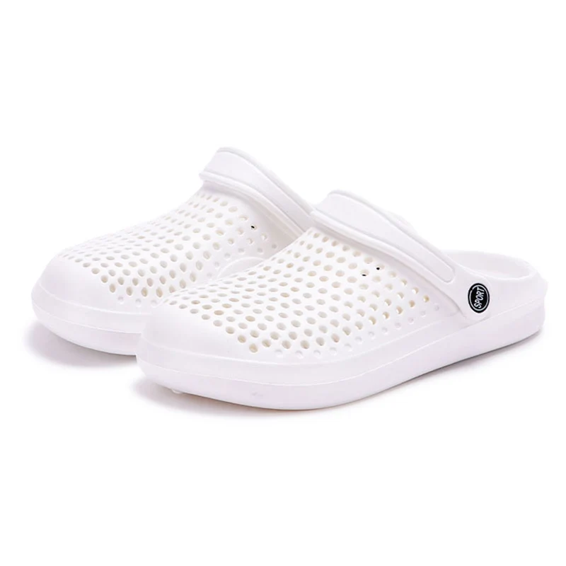 2025 New Breathable Flat Sandals Women Hollow Out Eva Non Slip Beach Slippers Woman Summer Lightweight Soft Sole Clogs Shoes