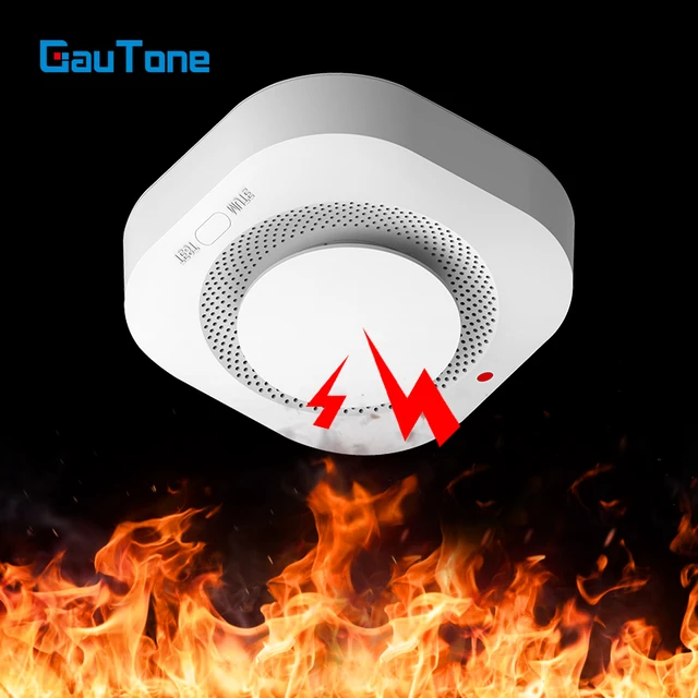 Gautone สัญญาณเตือนควันอิสระป้องกันอัคคีภัย Smokehouse Home Security System เครื่องตรวจจับควัน 1