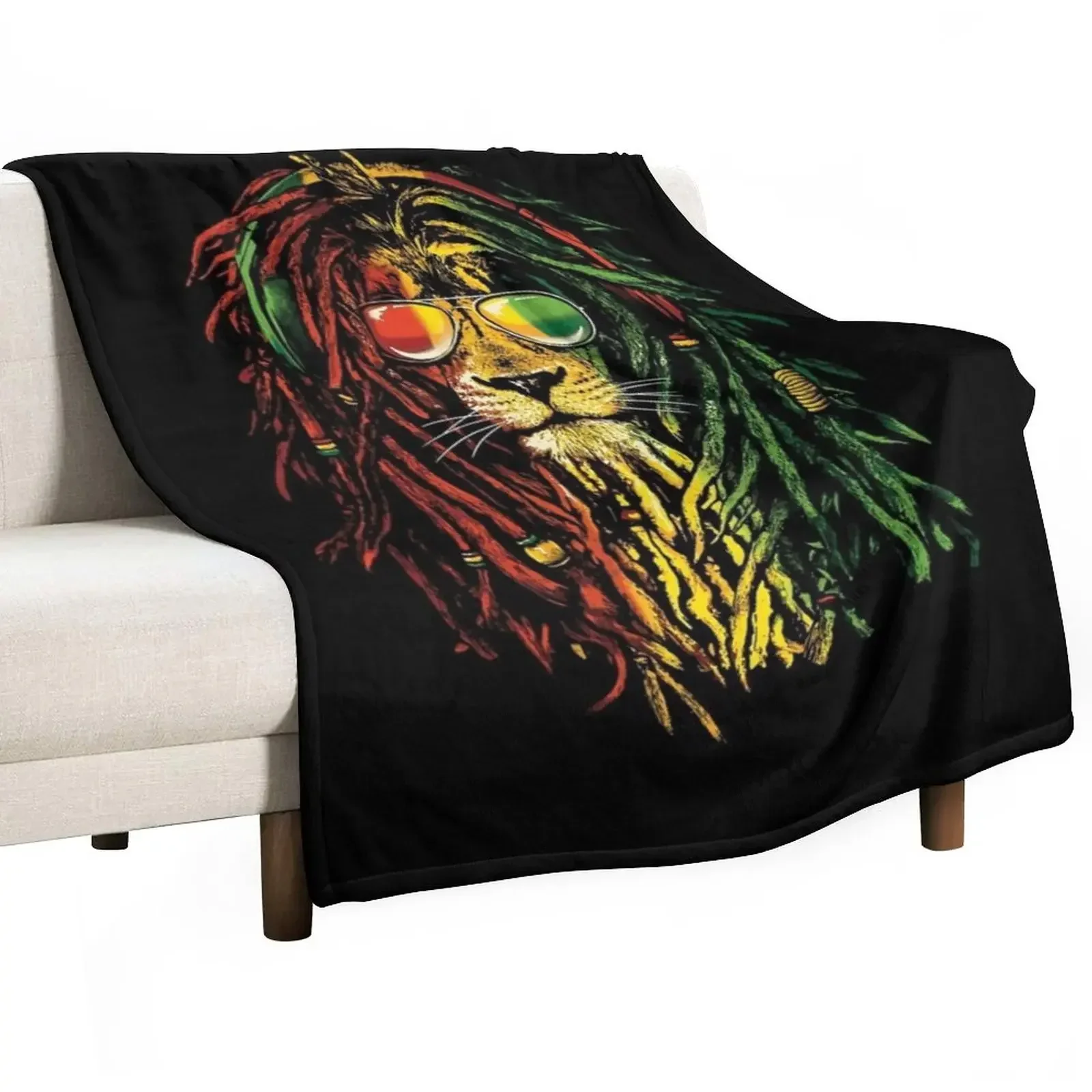 

Bob Marley Lion Throw Blanket Bed Fashionable Beach Blankets