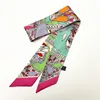 Korean Spring New Cashew Fruit Flower Women's Versatile Twill Wrapping Bag Handle Ribbon Hair Band Small Scarf Scarf Headband 4
