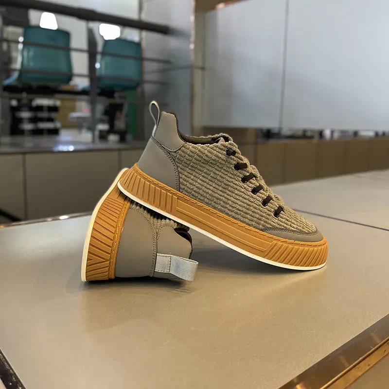 Platform Male Sneakers Lightweight Men Shoes Breathable Canvas Casual Shoes 2023 New Running Sport Shoes for Men Zapatillas Lona 4