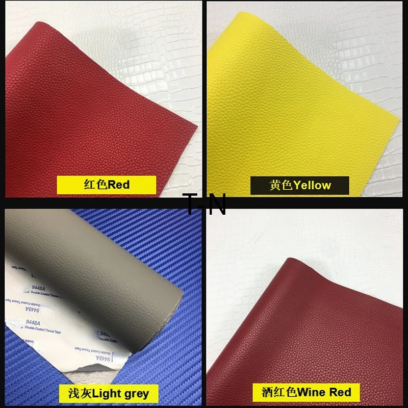 3M Sticker Self Adhesion Litchi Faux Synthetic Leather Hole Repair Patch Different Size Multicolor PU Sofa Chair Car Decoration