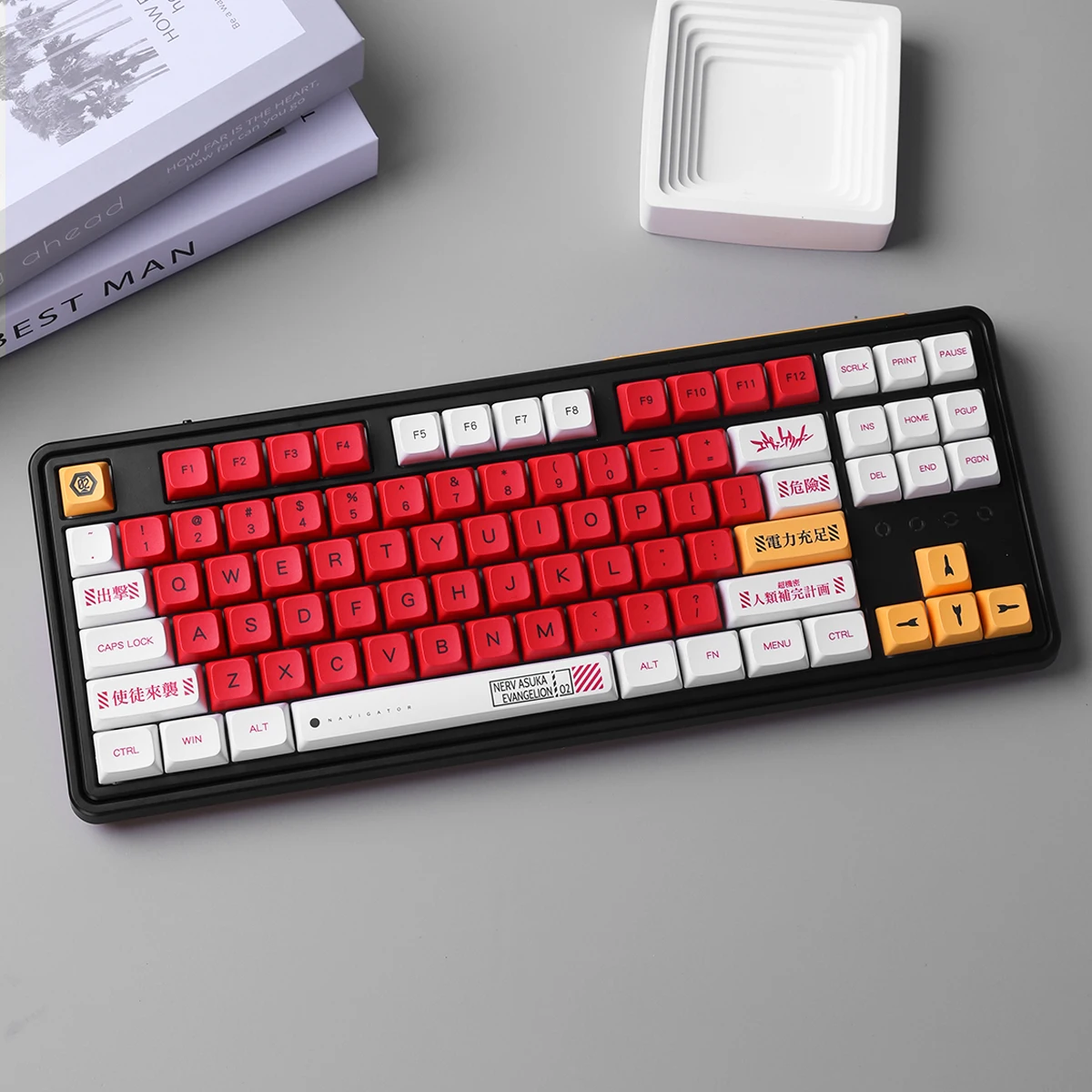EVA Series XDA PBT Keycaps - 134 Piece ISO Layout Set with Dye-Sublimation
