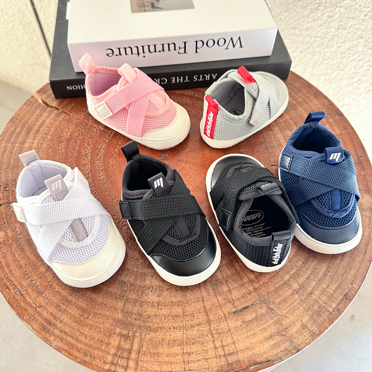 Baby Boys Girls Shoes Non-Slip Rubber Sole High-Top PU Leather Sneakers Infant First Walking Shoes Toddler Crib Shoes Newborn Lo 4