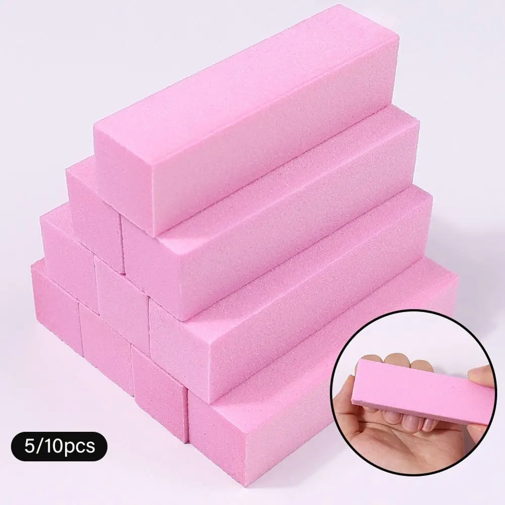 Hot Professional Nail Buffers Rectangular Pink Purple Nail Manicure Tools Kit Block Colorful Nail Care Tool for Nail