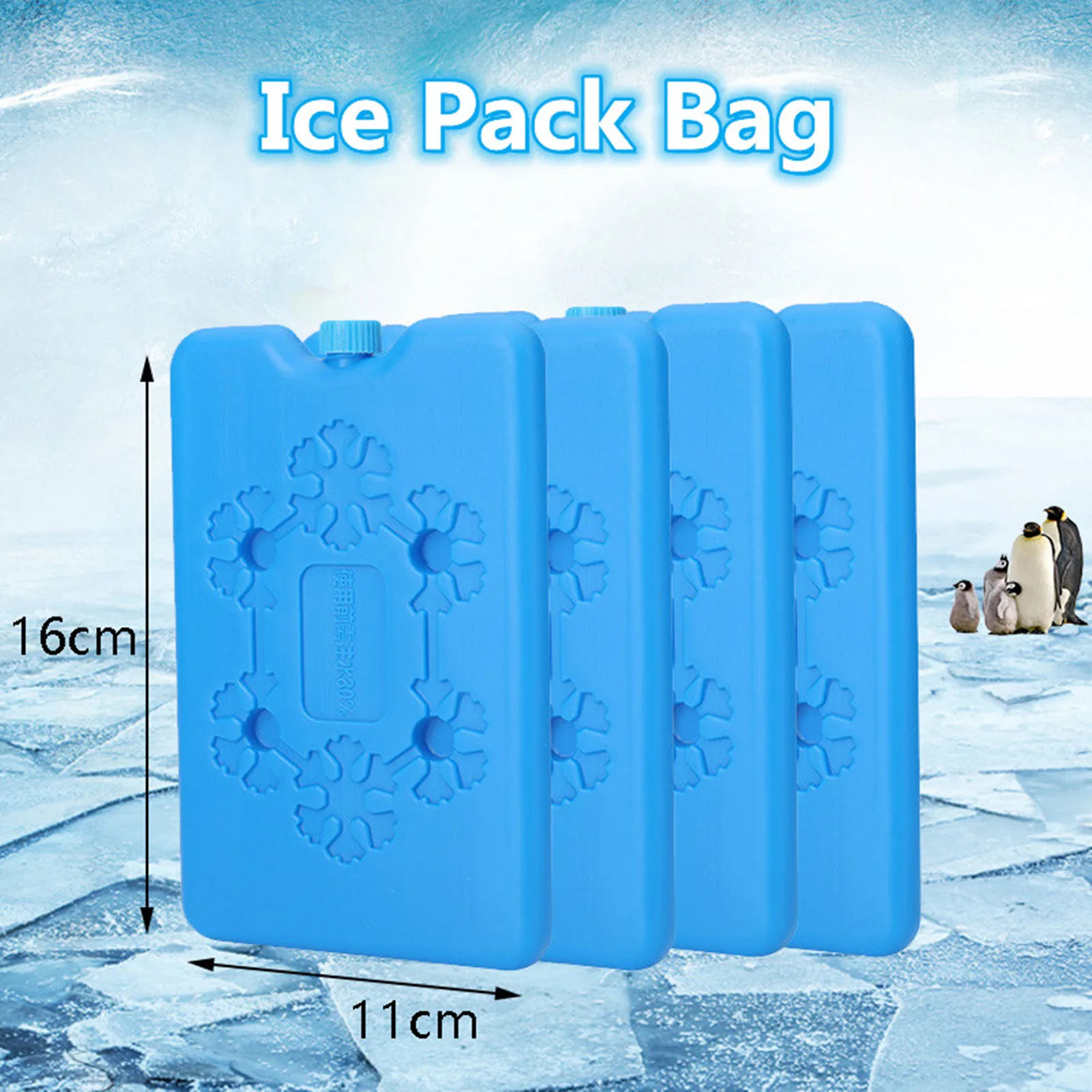 Freezer Ice Cooling Packs Reusable For Lunch Bags Fresh Food Storage