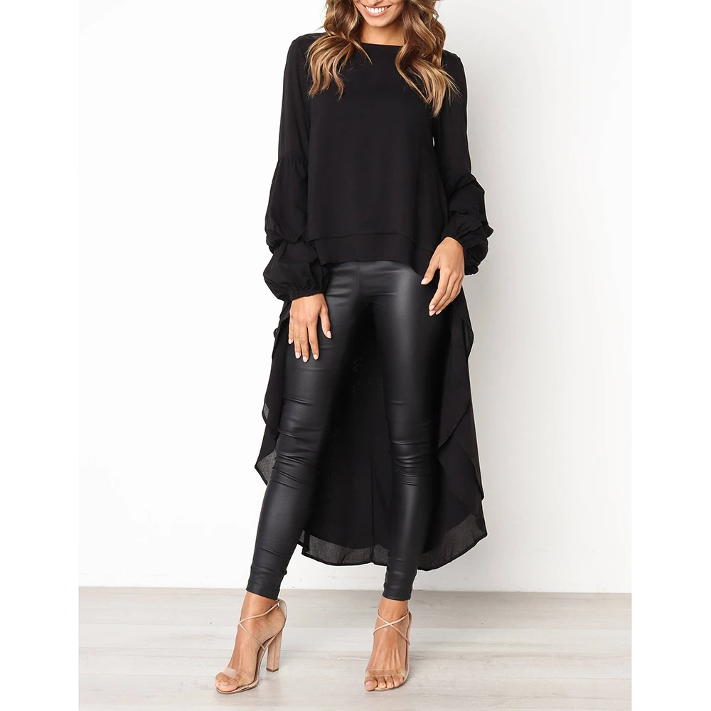 

S-3XL Casual Shirts Chiffon Top For Women Blouses Elegant 2023 Korean Fashion Long Sleeve Female Clothing Spring Autumn