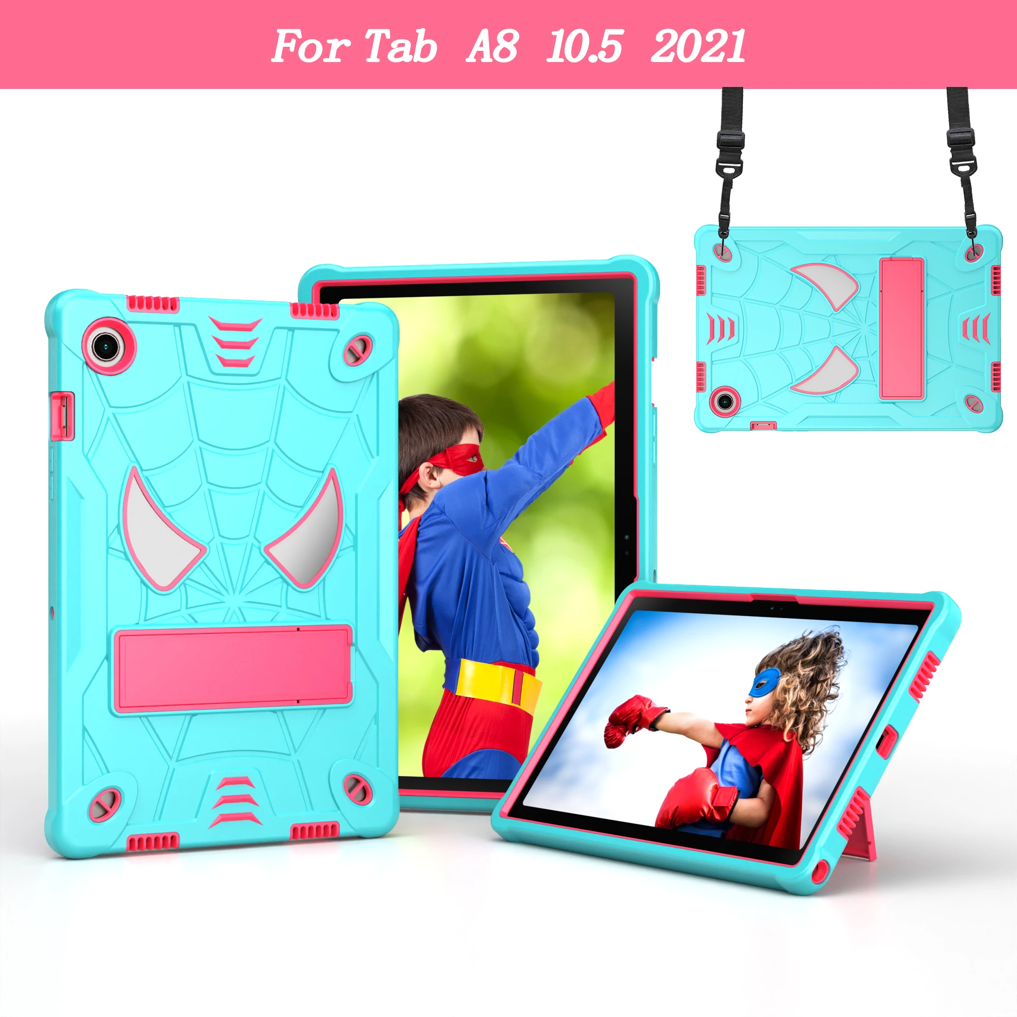 

Чехол с ремешком на плечо для Samsung Galaxy Tab A8 10,5, 2021, телефон 10,4, телефон с подставкой, противоударный