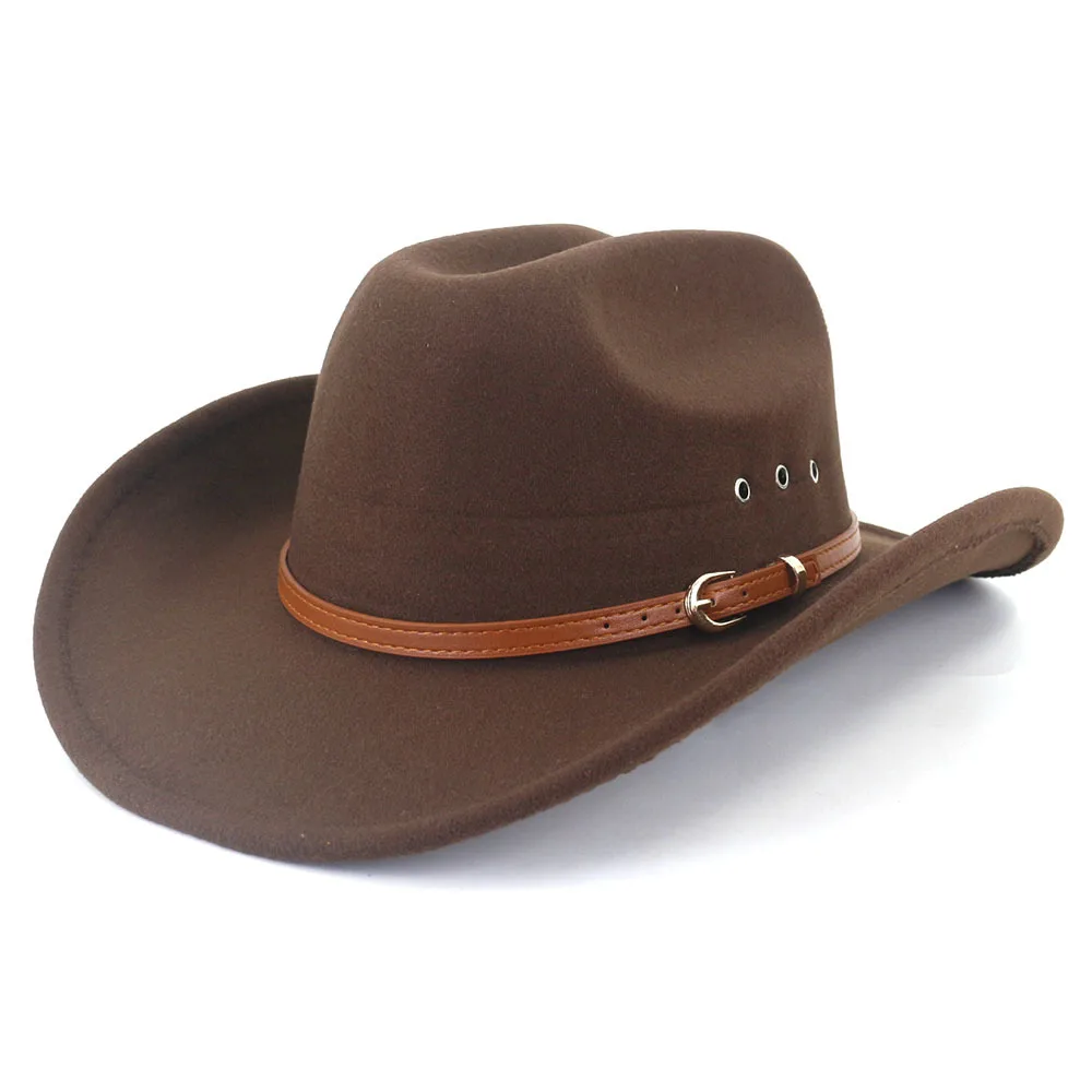 2 Cappelli Da Cowboy Stile Western – Unisex, Colori Nero E Beige, Con Fibbia Larga, Classici Per Uomo E Donna, Accessorio Per Feste E Tempo Libero