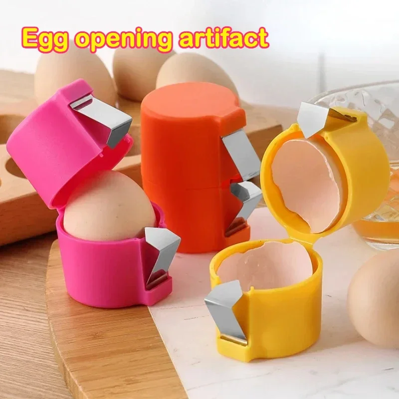 Egg Shell Opener Portable Egg Opener Kitchen Handheld Egg-Shell Crusher Household Press Egg-Shell Separator Kitchen Gadgets eggshell separator egg cracker tool