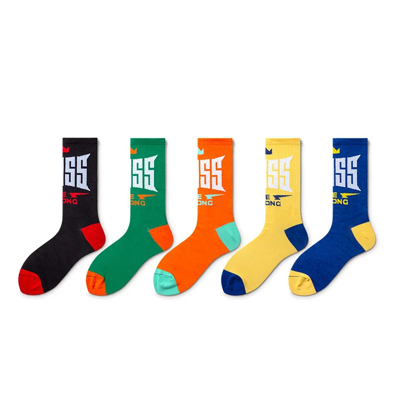 

10pairs/lots Men's Socks Funny Skateboard Hip Hop Personality Fashion Creative Harajuku New Casual Street Business Socks