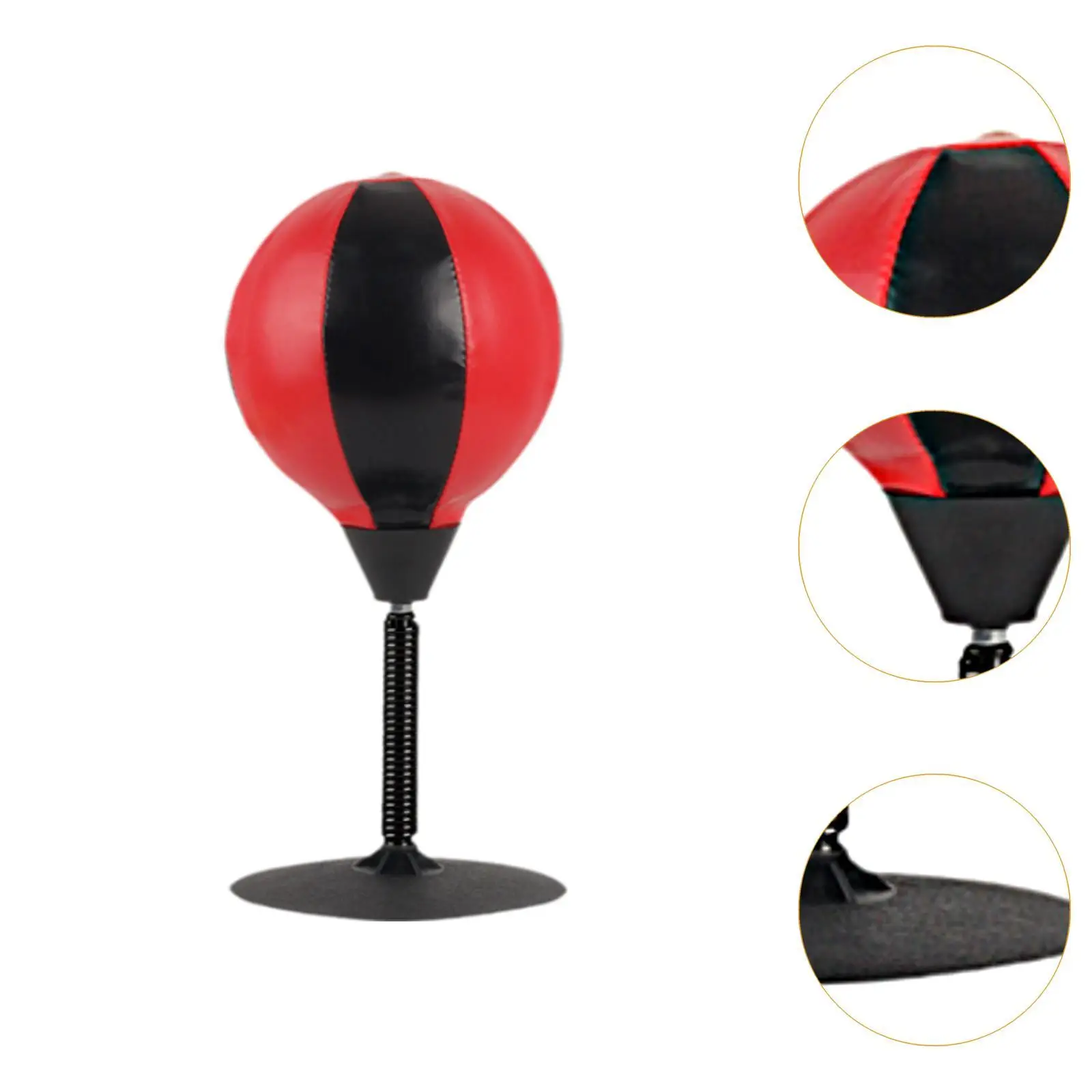 Desktop Punching Bag Funny Gifts with Suction Base Easy Installation PU Leather for Fitness Party Favors Mma Home Gym Training
