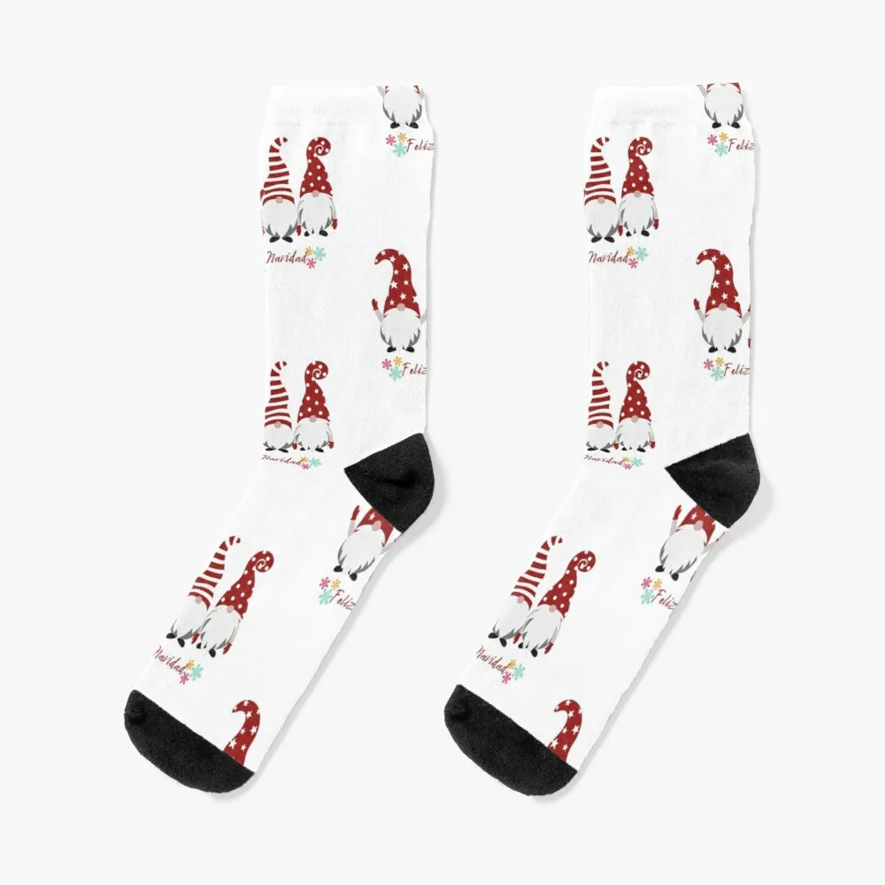 Feliz Navidad - Christmas gnomesSocks Warm Socks Winter Woman christmas tree on flagpole warm white 310 leds 300 cm